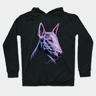 Bull Terrier CyberPunk Portrait Loft and Spiritual Style Hoodie